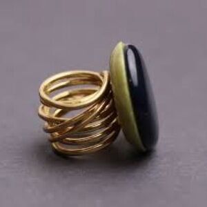 Tory Bruch Button Ring size 7